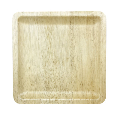 Bamboo Studio Disposable Bamboo Sheath Plates 10 Inch Square Party Pack (50 Pack of 4 - 200 count/case) Compostable and Biodegradable - Better than Plastic and Paper Plates