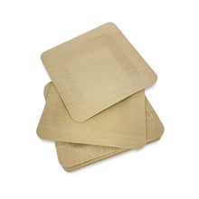 Load image into Gallery viewer, 5" Square Bamboo Plates - (200 count/case)