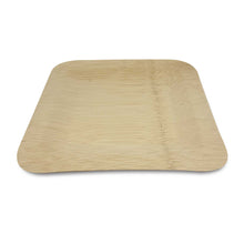 Load image into Gallery viewer, 9" Square Bamboo Plates - (200 count/case)