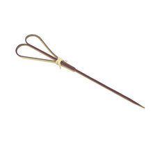 Load image into Gallery viewer, 4.75" Red Bamboo Heart Shaped Pick (1200 count/case)