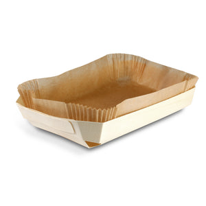 Tree Choice 9.6" x 6" x 1.5" Baking Mould with Baking Liner  (100 count/case)