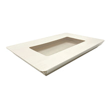 Load image into Gallery viewer, Tree Choice 18&quot; x 12&quot; Rectangular Wooden Lid with Clear View Window for Charcuterie Trays - LIDS ONLY (10 count/case)