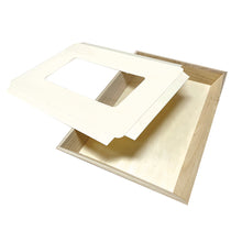 Load image into Gallery viewer, Tree Choice 18&quot; x 12&quot; Rectangular Wooden Lid with Clear View Window for Charcuterie Trays - LIDS ONLY (10 count/case)