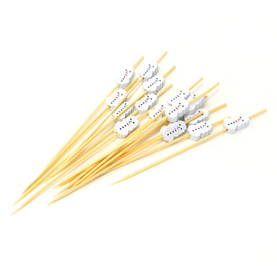 Tree Choice Bamboo Snowman Pick (1200 count/case)