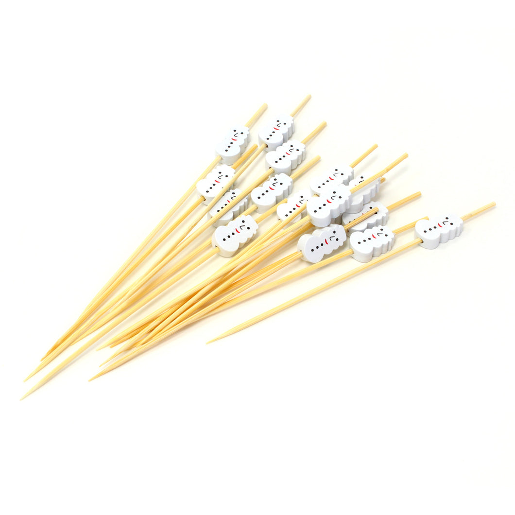 Tree Choice Bamboo Snowman Pick (1200 count/case)