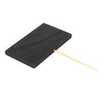 Load image into Gallery viewer, Tree Choice Bamboo Black Name Board Pick (1200 count/case)