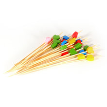 Load image into Gallery viewer, Tree Choice Bamboo Multi-Color Heart Bead Pick (1200 count/case)