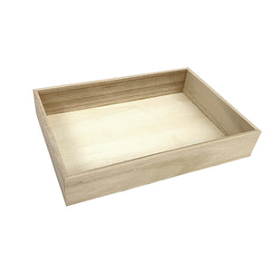 Tree Choice 11" x 8" x 2" Wooden Rectangular Heavy Duty Charcuterie Tray (24 count/case)