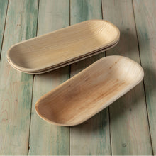 Load image into Gallery viewer, Palm leaf oblong tray platter plain