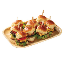 Load image into Gallery viewer, Tree Choice 9&quot; x 13&quot; Disposable Palm Leaf Rectangular Serving Tray and Platter | All Natural &amp; Biodegradable | Catering, Weddings and Parties | (100 Trays)